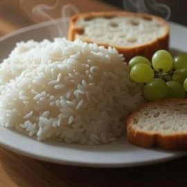rice bread grapes